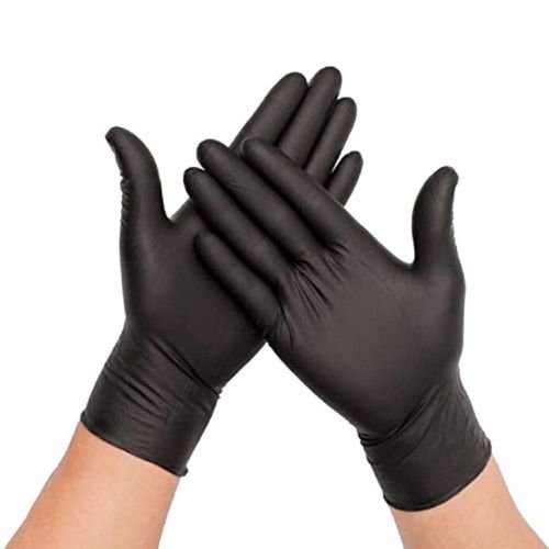 GUANTE NEGRO Guantes de nitrilo HOSP
