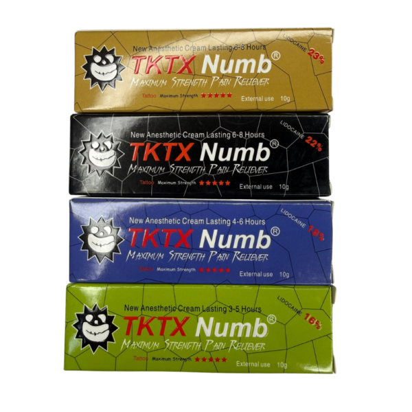 anestesias tktx variaciones Anestesia TKTX Numb en Crema 10 g – Primaria para Micropigmentación