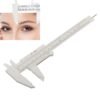 Vernier plástico para diseño de cejas