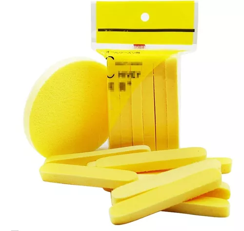 Esponja facial comprimida 12 unds