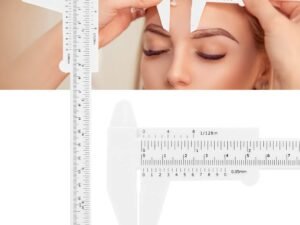 Vernier plástico para diseño de cejas