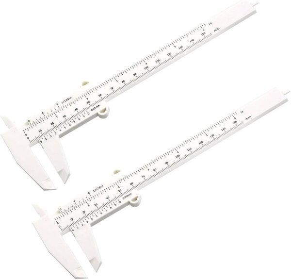 Vernier plástico para diseño de cejas