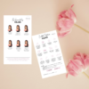 Tarjeta personalizable Evolución y Cuidado Posterior de las Cejas