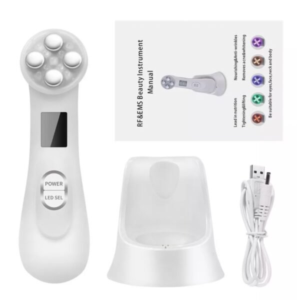 Dispositivo de belleza RF EMS con LED de 6 colores