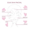 Kit rodillo + gua sha cuarzo rosa