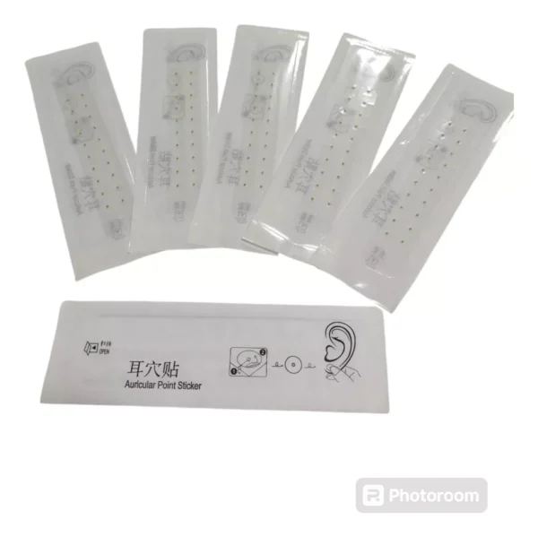 Balines Auriculoterapia transparentes 100 unds