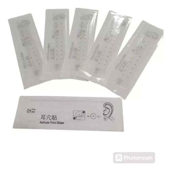 Balines Auriculoterapia transparentes 100 unds