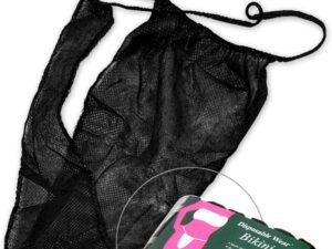 bikine Bikini desechable negro. Paquete 12pcs