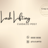 Tarjeta personalizable Cuidado Posterior del Lifting de Pestañas