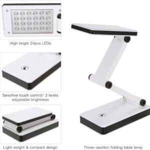 Lámpara de escritorio LED plegable