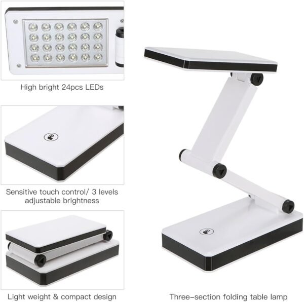 Lámpara de escritorio LED plegable