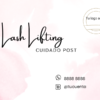 Tarjeta personalizable Cuidado Posterior del Lifting de Pestañas