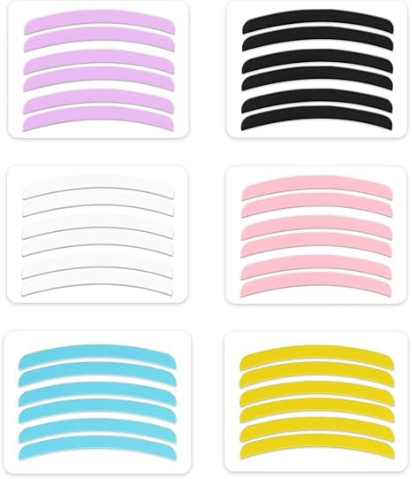 RAINBOW1 Tira de silicona reutilizables para levantamiento de pestañas 3 pares