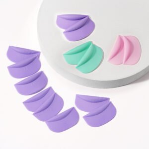 ICONSING Pads de silicon reutilizables con ranuras 5 pares