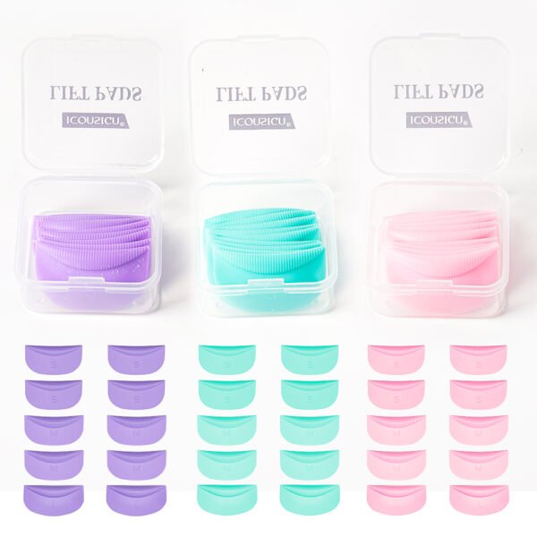 ICONSING Pads de silicon reutilizables con ranuras 5 pares