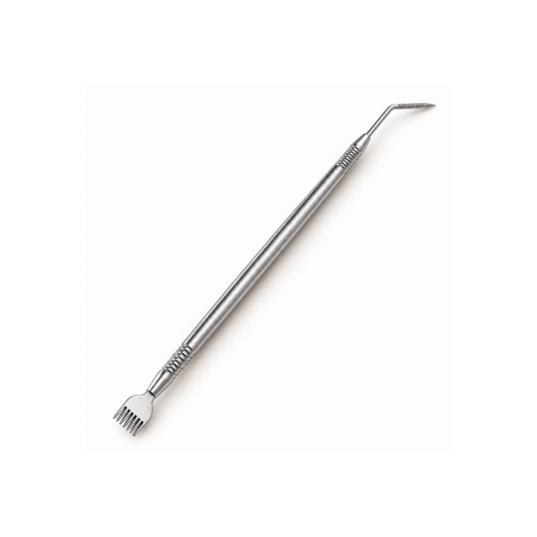 Herramienta 2 en 1 para Lifting de Pestañas plateado Herramienta 2 en 1 para Lifting de Pestañas: Peine y Separador