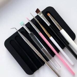 Soporte silicon multifunción para brochas de maquillaje