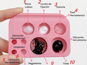 uso paleta Paleta de silicona suave para laminación de cejas, herramienta para levantar y teñir pestañas