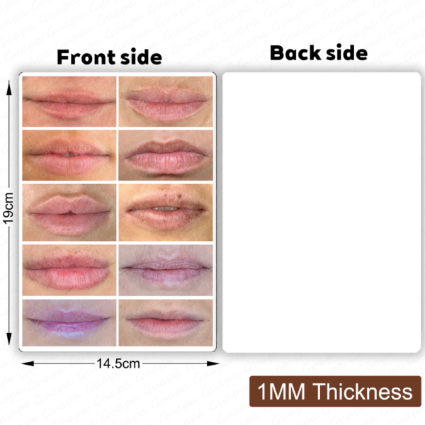 Látex para Práctica de Micropigmentación de Labios Realistas 1.0mm