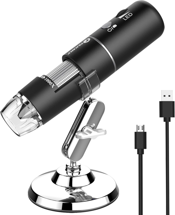 MICROSCOPIO digital portatil WiFi HD 50X–1000X