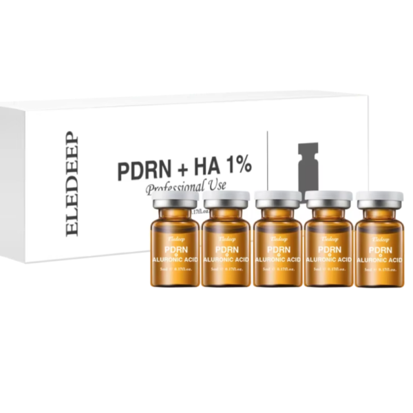 PDRN + Ácido Hialurónico 1%  – Caja de 5 viales de 5 ml.