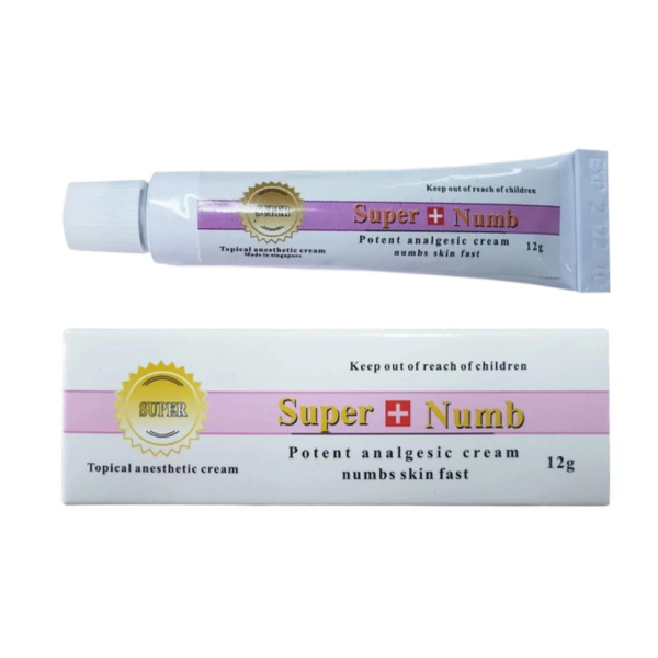Crema Anestésica Primaria Super Numb 12 g – Micropigmentación y Tatuajes